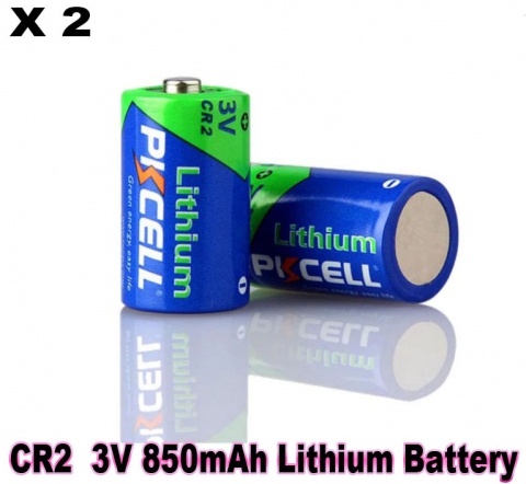 CR2 3V 850mAh Lithium 2 X Batterie