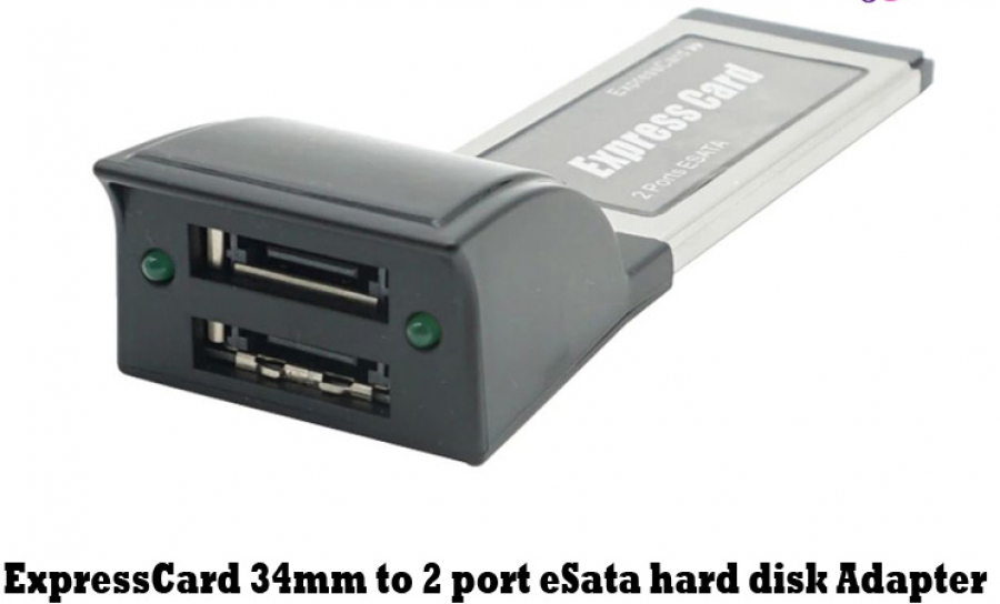 ExpressCard 34mm auf 2 Port eSata Adapte