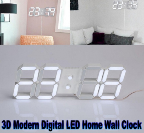 3D Modern Digital LED Wanduhr