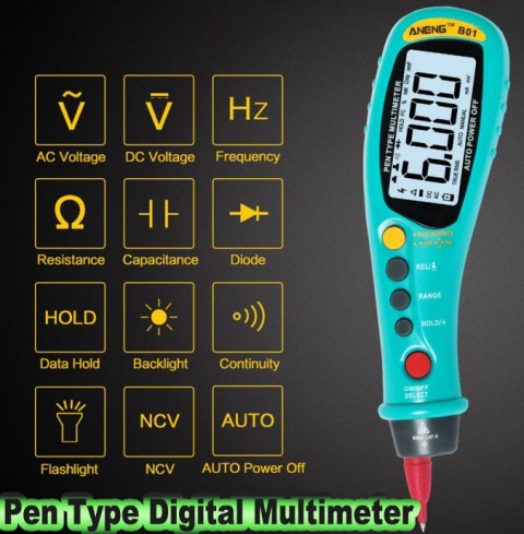 Stifttyp Digital-Multimeter Auto-Range
