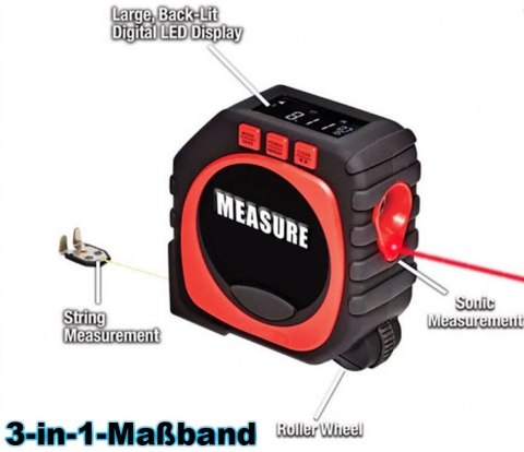 Maßband 3-in-1