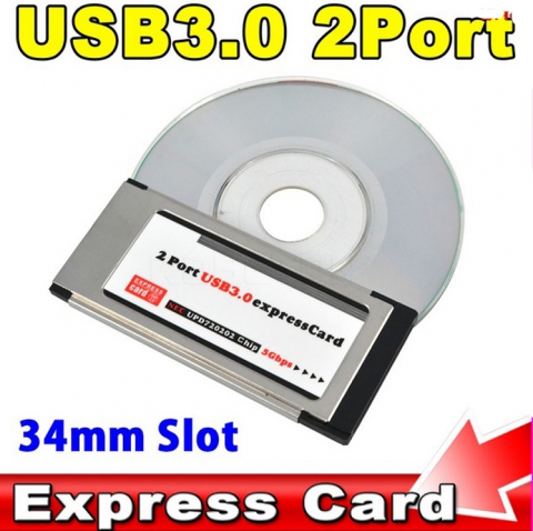 Expresscard to USB 3.0 2 Port Adapter 34