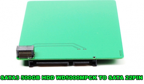 SATA3 500GB HDD WD5000MPCK to SATA 22pin