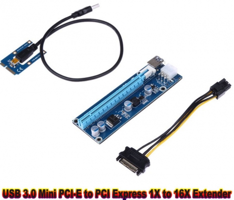 USB 3.0 PCI-E zu PCI Express 1X zu 16X E