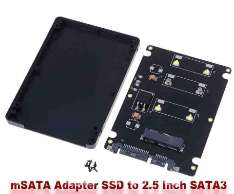 mSATA SSD auf 2,5 Zoll SATA3-Adapter