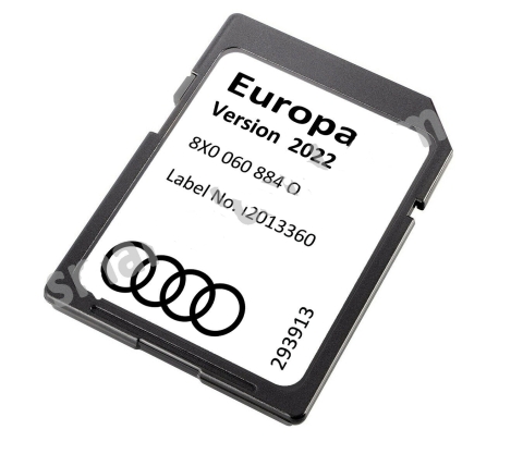 Audi RMC Sat Nav SD-Karte 2022 Karten Europa UK 8X0919884Q