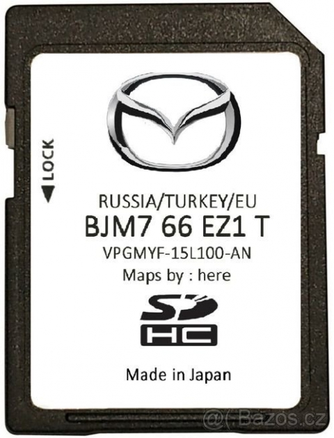 Mazda Connect Navigation SD card BJM7 66 EZ1T