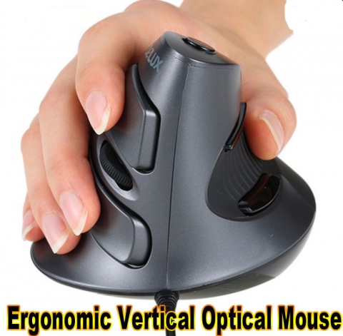 Ergonomische vertikale optische Maus