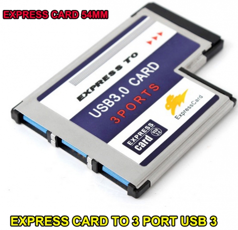 Expresscard 54mm to USB 3.0 HUB
