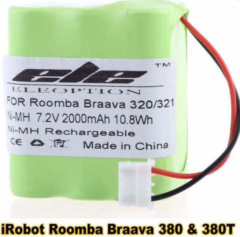 iRobot Roomba Braava 380 & 380T Batterie