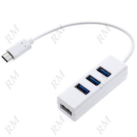 USB 3.1 Type-C to USB 4-Port 3.0 Hub