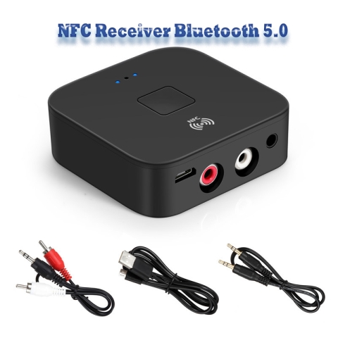 Bluetooth 5.1NFC-Empfänger Auto NFC Stereo AUX 3,5 mm Klinke RCA