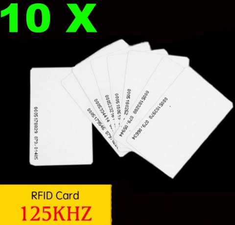 RFID 125KHz Proximity  10 X Card