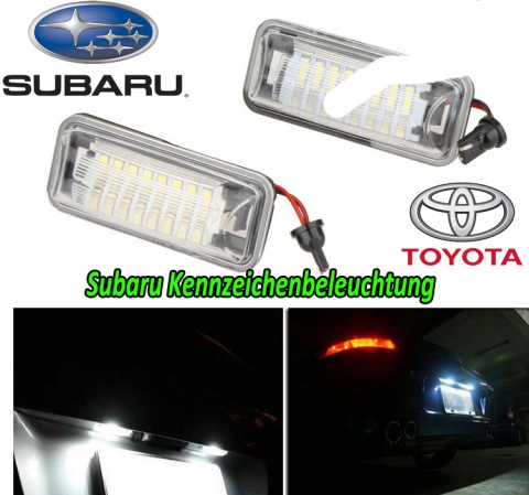 Subaru Toyota Kennzeichenbeleuchtung