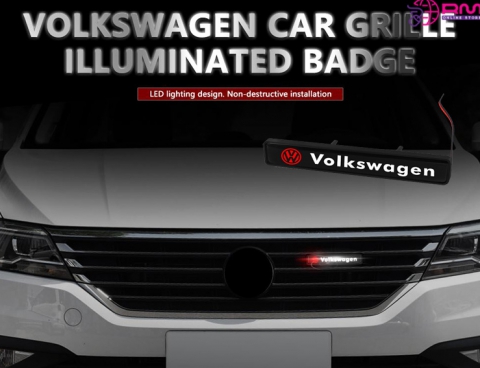 VW Grille Emblem Badge LED leuchtet