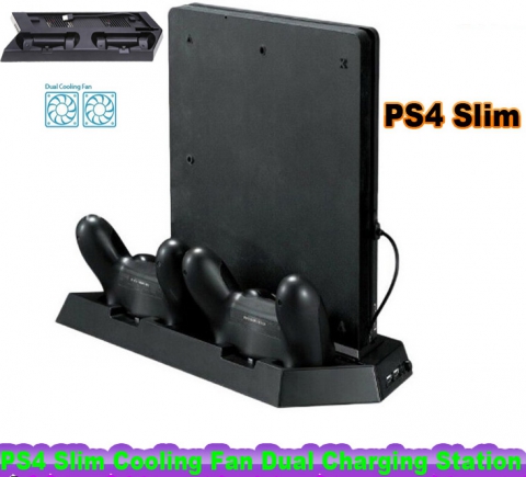 PS4 Slim Cooling Dual Ladestation