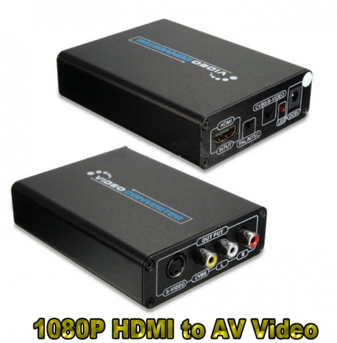 HDMI zu AV Konverter zusammengesetzt + 3 RCA