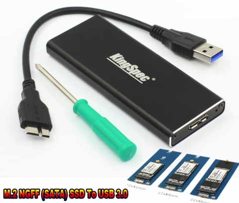 M.2 NGFF (SATA) SSD auf USB 3.0