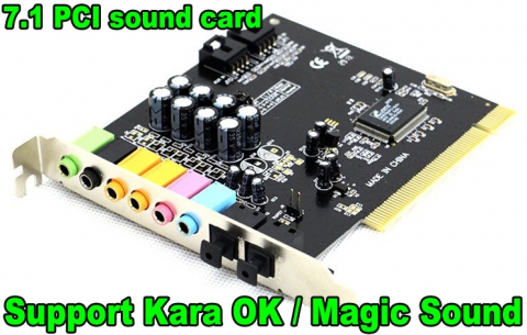 7.1 PCI sound card desktop Kara OK