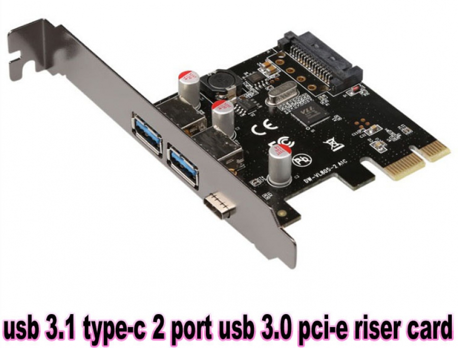 USB 3.1 Typ-C 2 Port USB 3.0-Karte