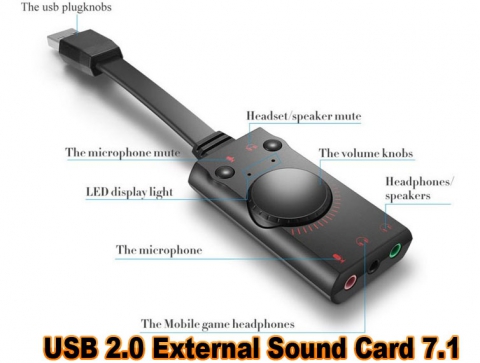 USB 2.0 Externe Soundkarte 7.1
