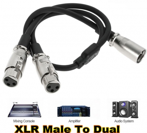XLR Stecker auf Dual XLR Female
