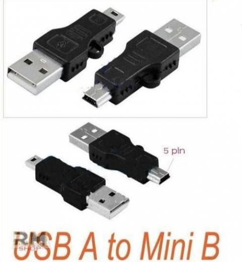USB A to Mini B Adapter Converter