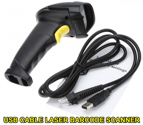 USB-Kabel Laser-Barcode-Scanner