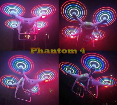 Phantom 4 + Pro LED-Lichtpropeller