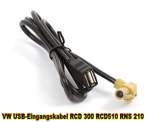 VW USB-Eingangskabel RCD 300 RCD510 RNS