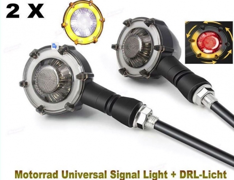 Motorrad Universal Signal Licht DRLLicht