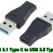 USB-C Female to USB 3.0 Male Port Adapt