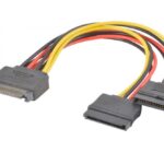 SATA 15 Pin Male plug to 2 Female