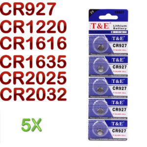 CR927, CR1220, CR1616, CR1632, CR2025, CR2032 Lithium-Knopfbatterie