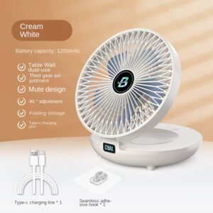 Tragbarer, an der Wand montierter Desktop-Typ-C-Ladetisch mit Ventilator