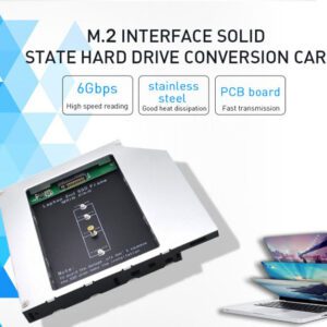 m.2 M2 NGFF SSD 2nd HDD Caddy 12.7mm SAT