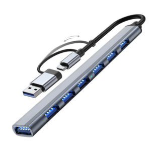 USB Hub 3.0+c Hub USB 6 USB 2.0 Multi USB Splitter