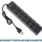 USB 2.0 Adapter 7 Anschlüsse LED