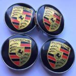 porsche 60mm Nabenkappen schwatz