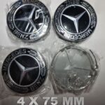 Benz Nabenkappen Schwatz