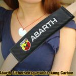 Abarth Sicherheitsgurtabdeckung Carbon