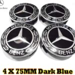 Benz 75MM schwarz Radkappenabdeckung