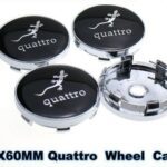 Audi Quattro Radkappen 60mm X4