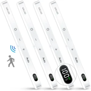 Motion Sensor Cabinet Light Battery Display 60 LED Touch Light Bar Wireless Rechargeable Battery Night Light