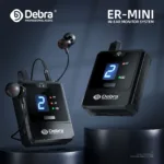 Protable UHF IEM Wireless In-Ear Monitor System Audio-Mini Rechargeable for Music Audio Monitoring Live Broadcast