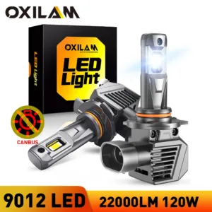 9012 HIR2 LED Car Headlight 22000LM 120W Error Free For Toyota CHR RAV4 Corolla Hybrid Auris Aygo Avensis IQ Bulb